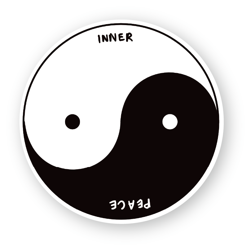 Inner peace sticker