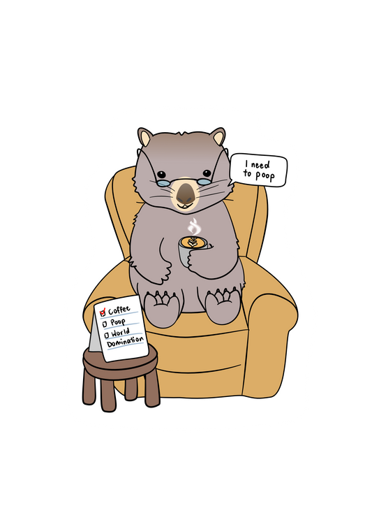 Wombat sticker
