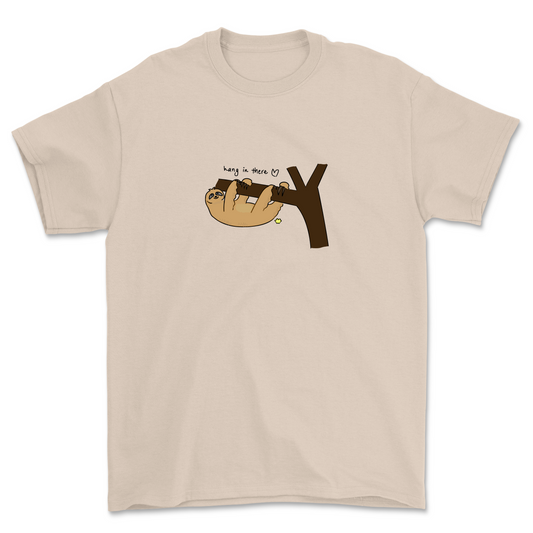 Hang in there sloth t-shirt