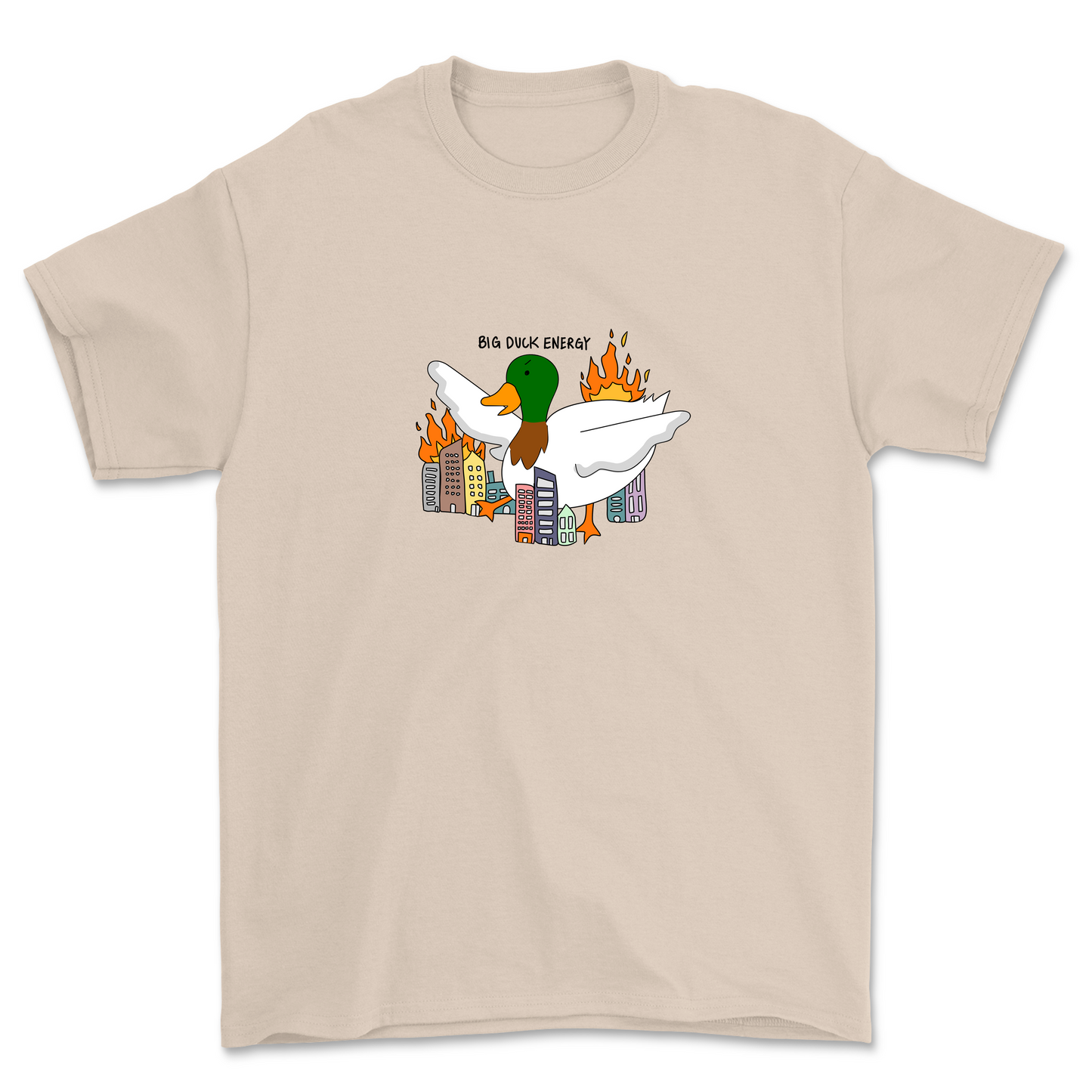 Big duck energy t-shirt (Beige/Black)