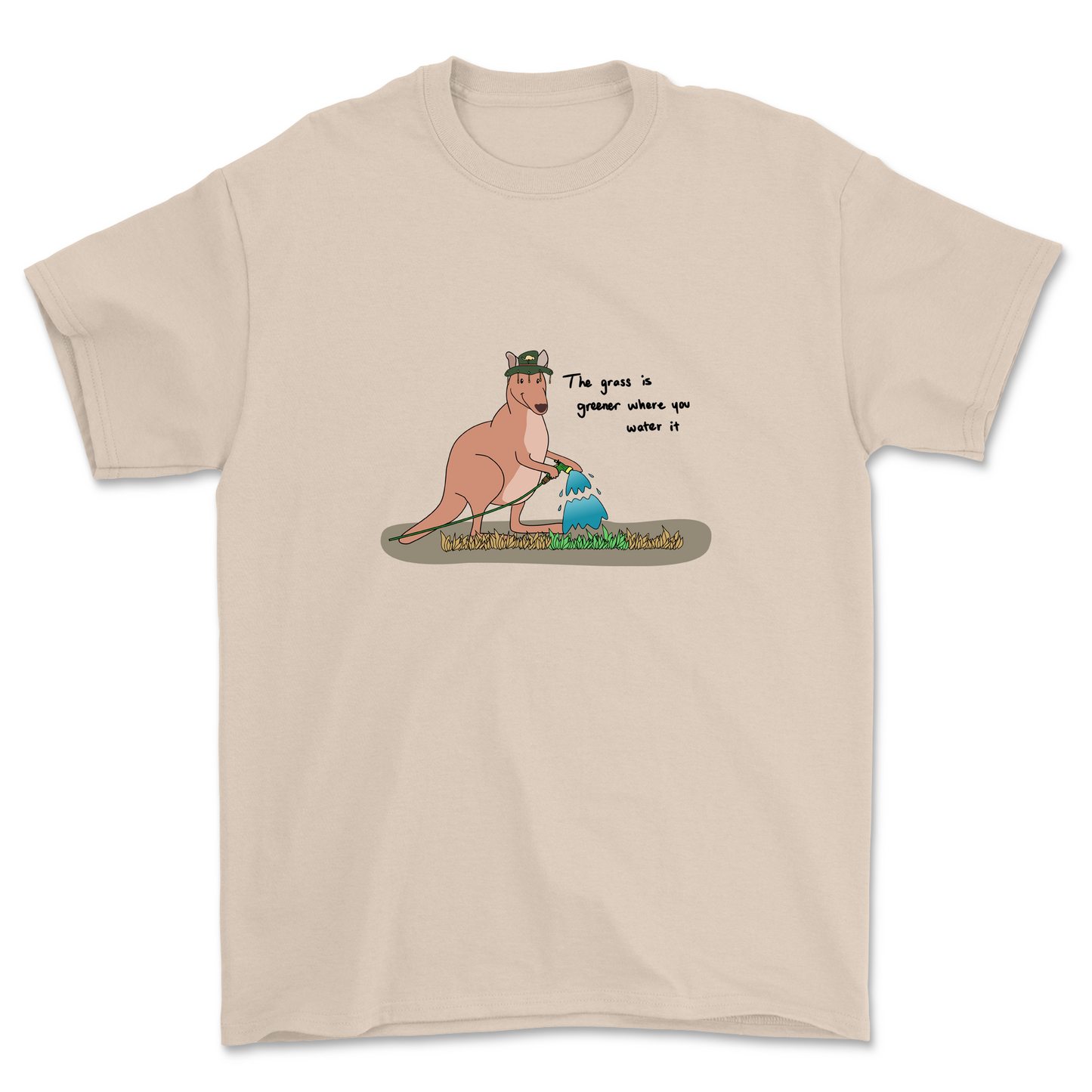 Grass is greener kangeroo T-shirt